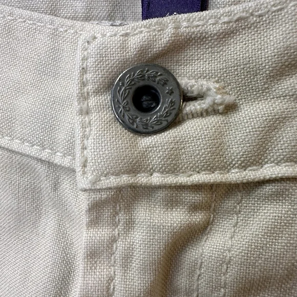 Ralph Lauren Purple Label Work Wear Pants Double Knee 12 (35x33) Tan Denim *READ - Picture 15 of 15